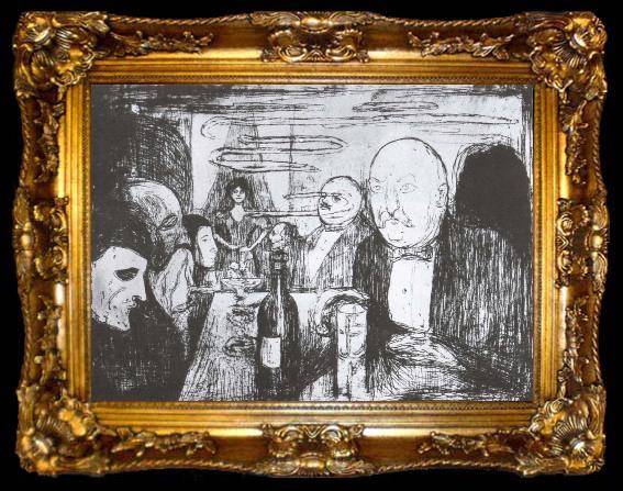 framed  Edvard Munch Meeting, ta009-2